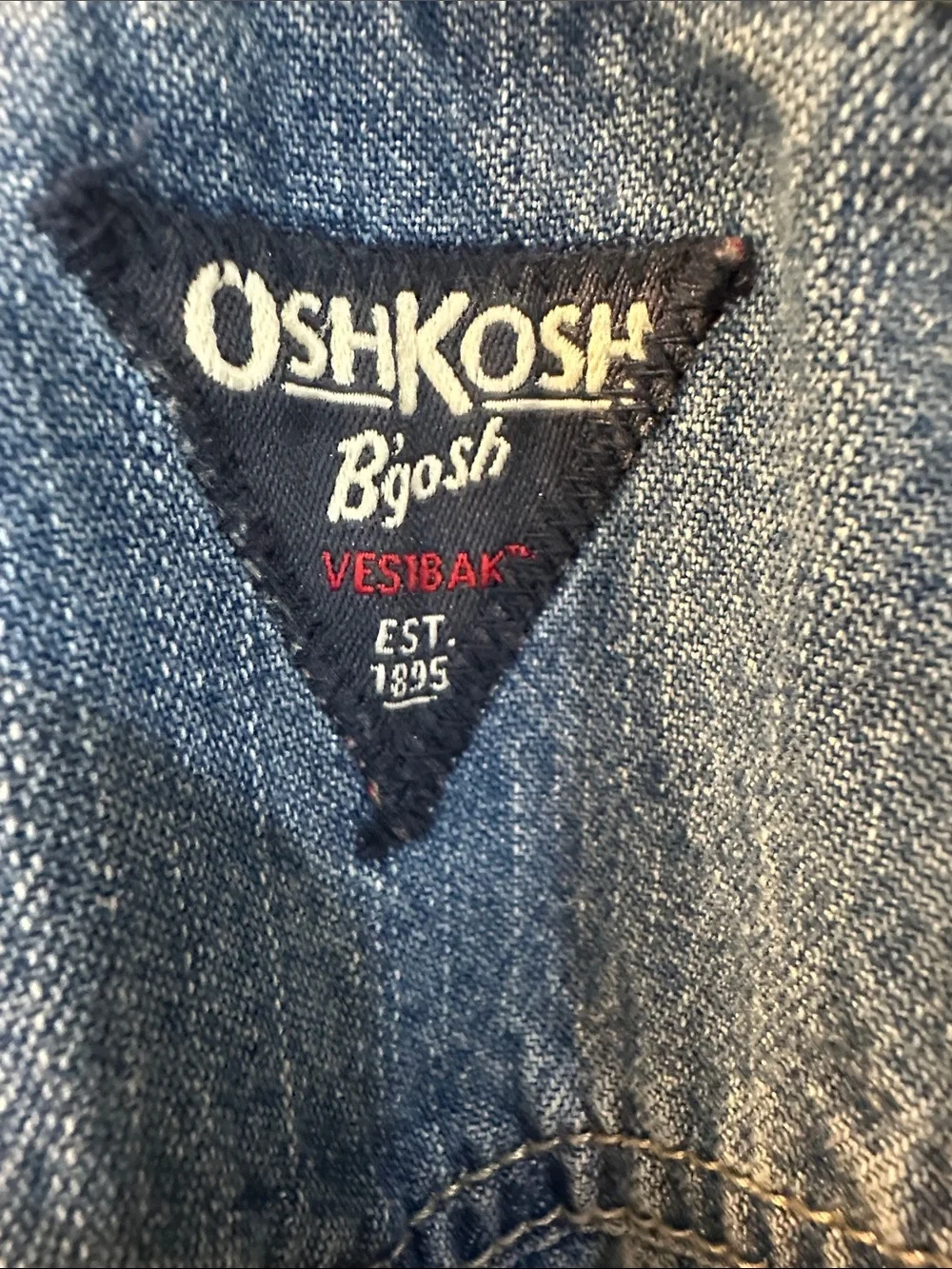 OshKosh B'gosh Vestbak Denim Overalls in Blue Wash Size 2T